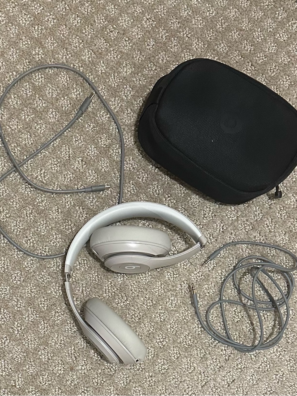 Beats Studio Pro Wireless Headphones in Sandstone with Case